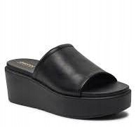 Geox Xand Dámské Černé Nazouváky Na Koženém Podpatku 40 Žib