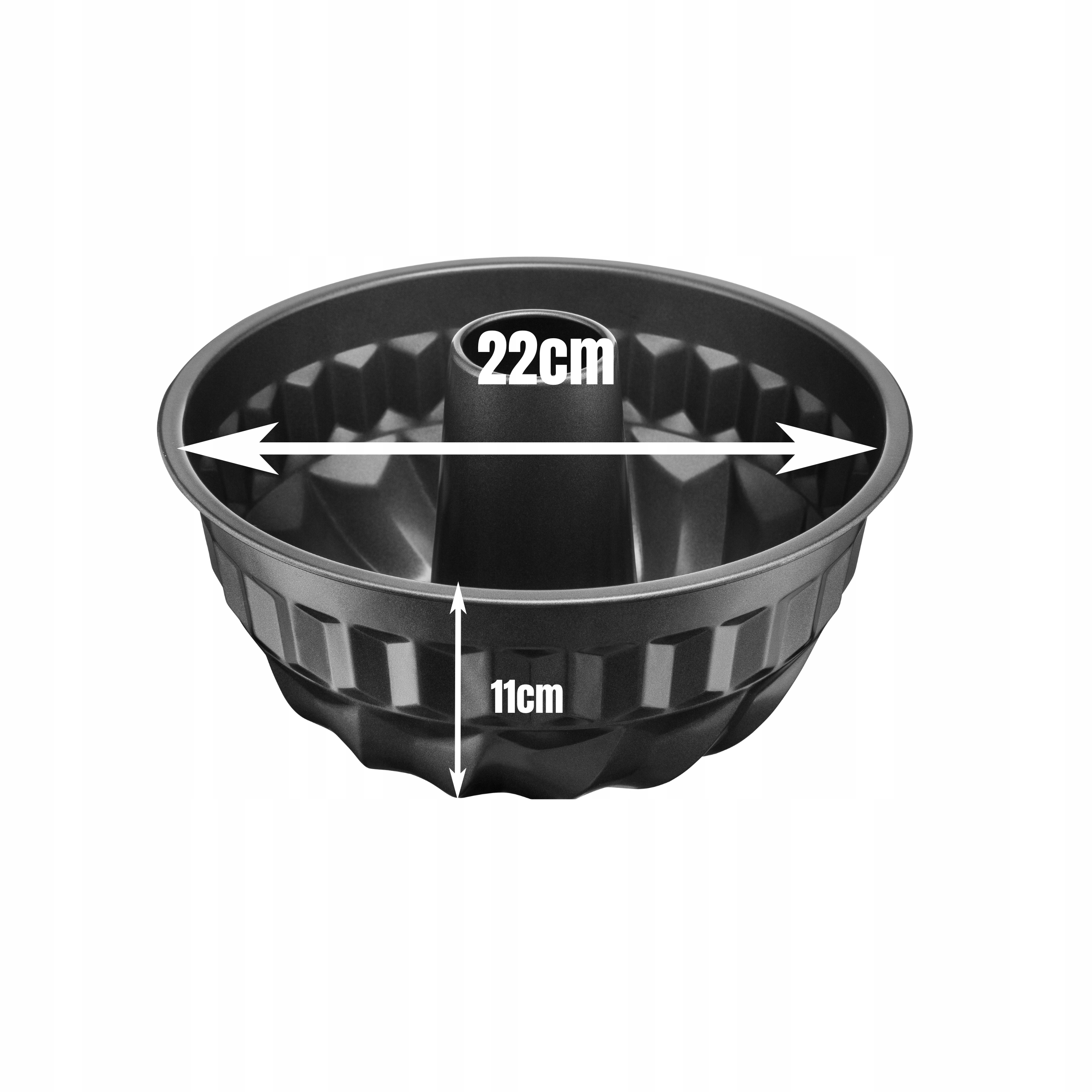 FORMA DO PIECZENIA BABKI BLACHA NON-STICK 22 CM BABKA WIELKANOCNA CZARNA Marka Ambition