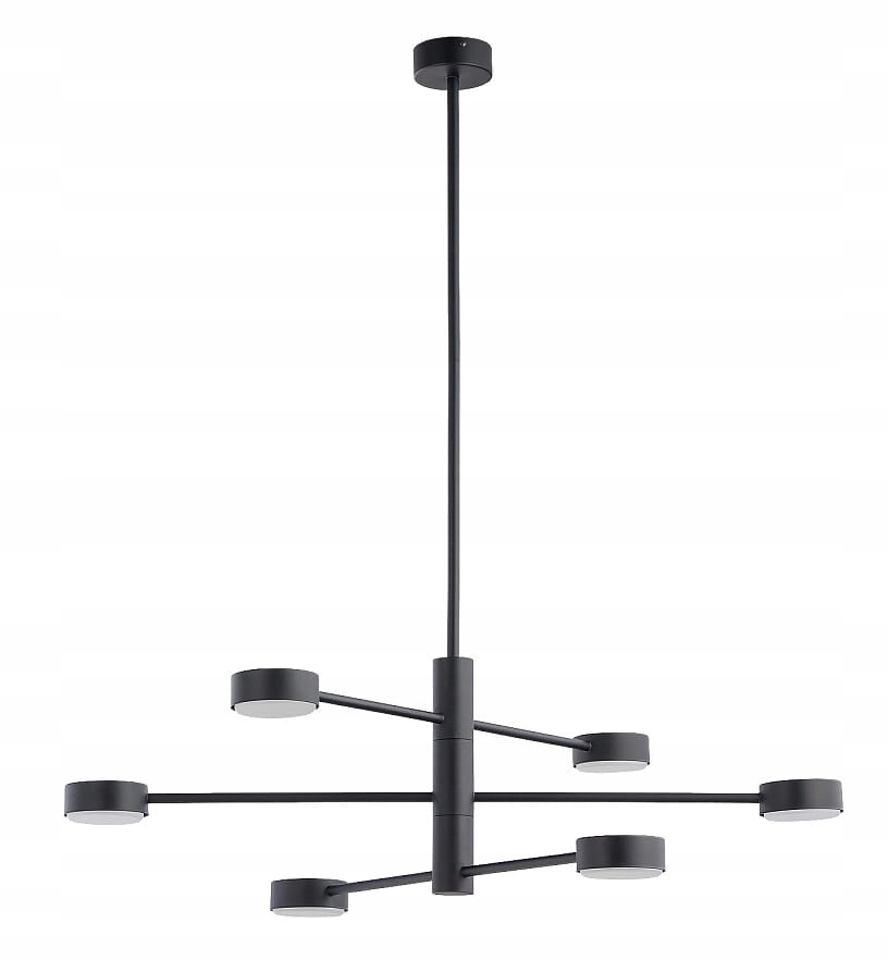 Závesná lampa luster čierny moderný do obývačky nastaviteľná Nowodvorski
