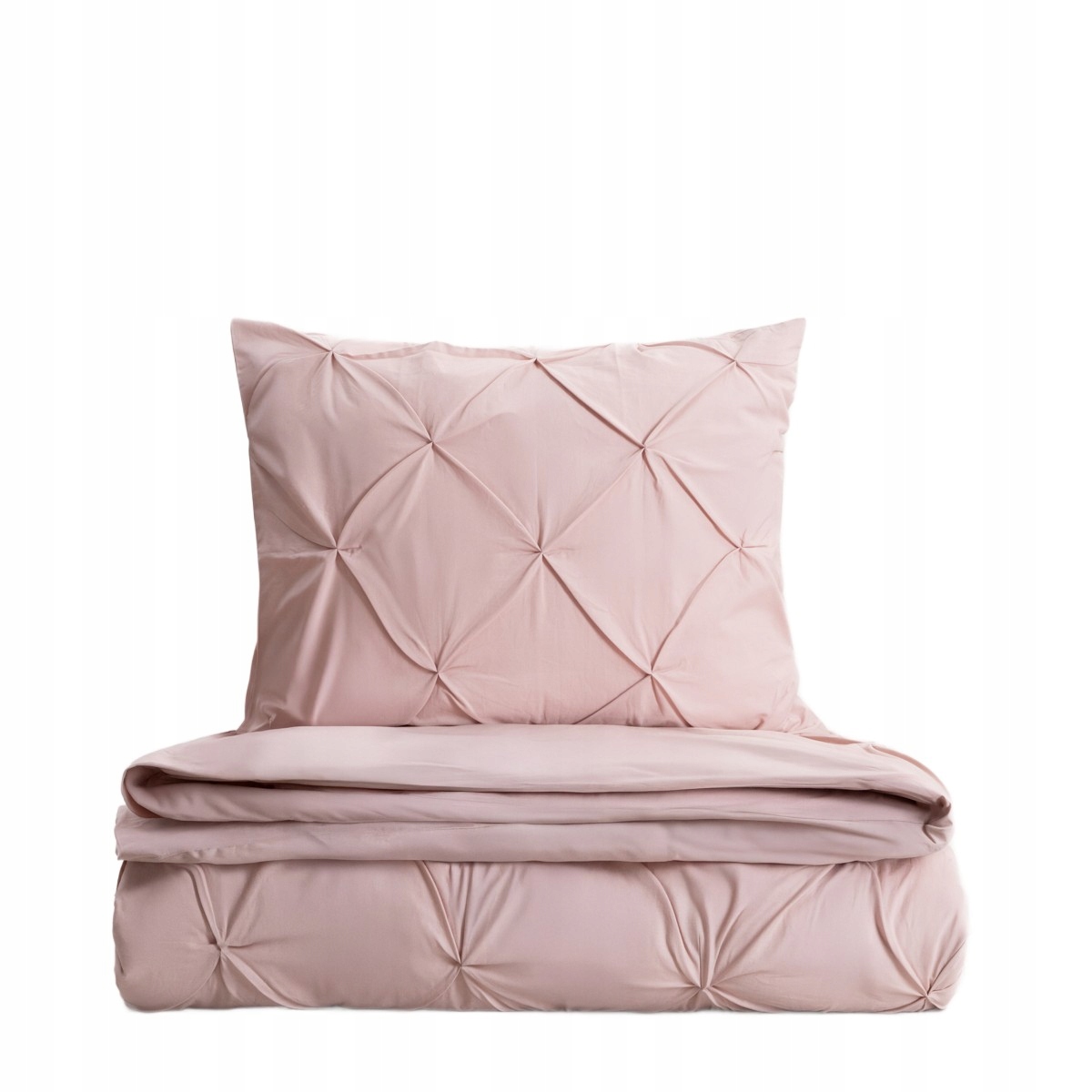 Posteľná Bielizeň Aurea perkálová ružová s ozdobnými prešívaniami 220x200 2*50x60 cm