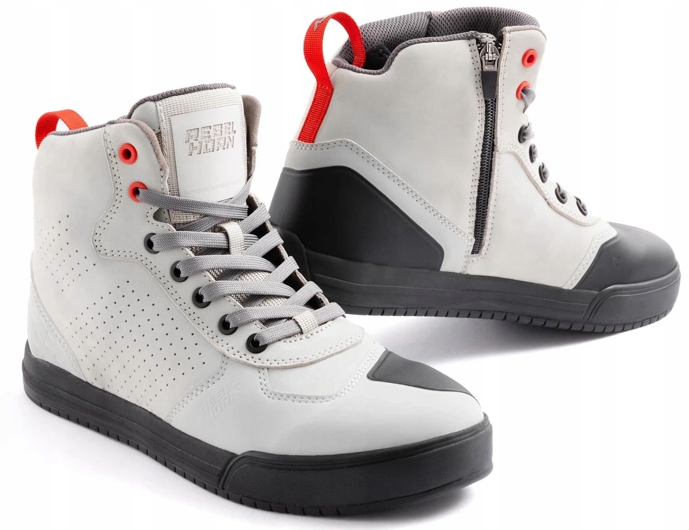 Rebelhorn Spike Grey Black Sole Pánske Krátke Mestské Motocyklové Topánky