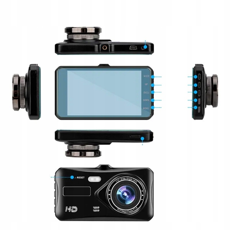 WIDEOREJESTRATOR JAZDY KAMERA COFANIA MENU PL Model DVR-03