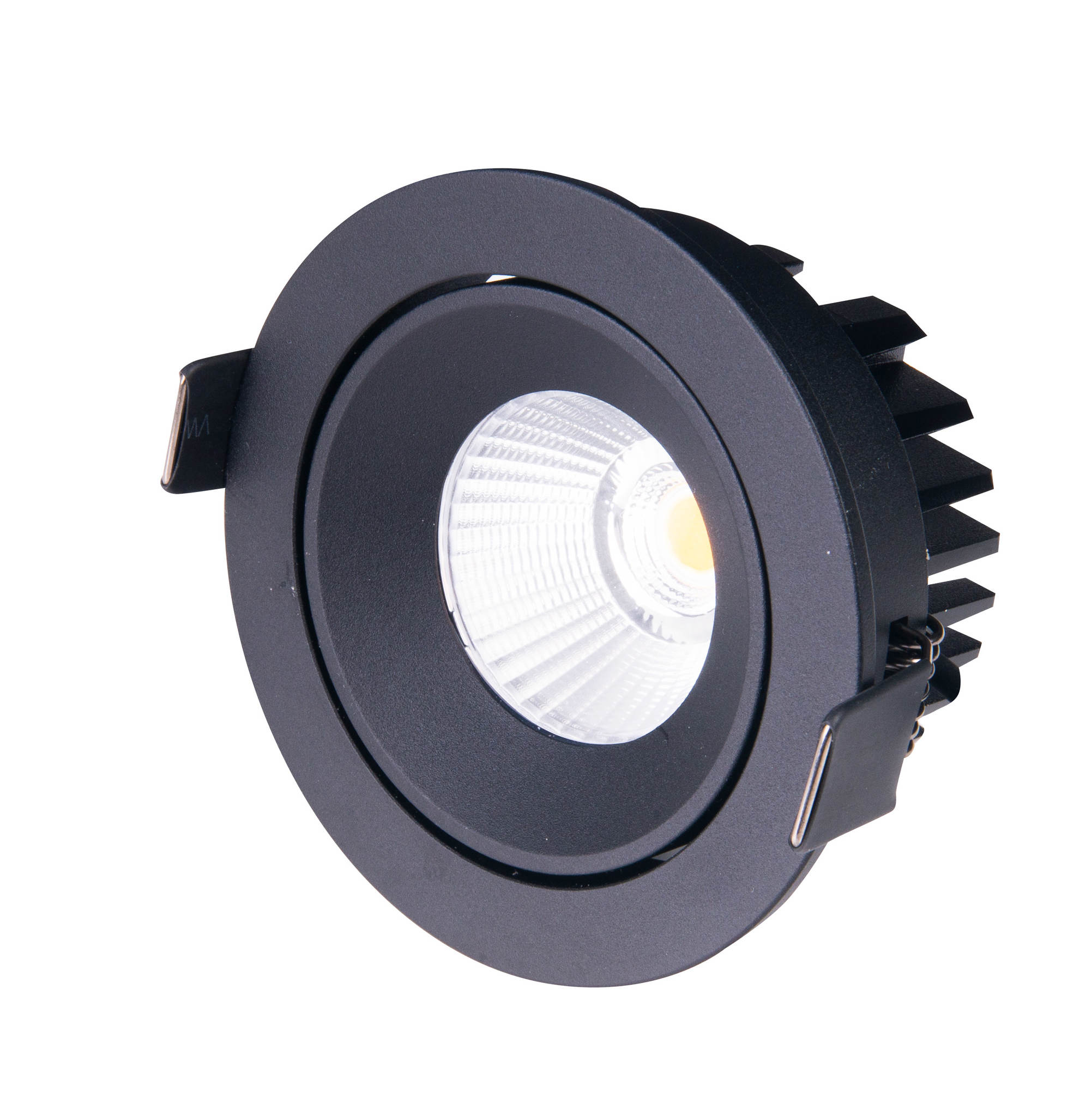 Maxlight Cyklop Led Černá Lampa Kulaté Stropní Svítidlo 12W IP65 Nastavitelná Teplá