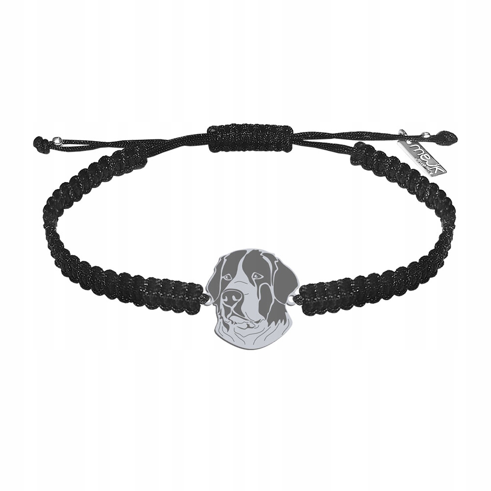 Stříbrný náramek Landseer 925 Šperky Dárek Šperky Makramé Gravírování