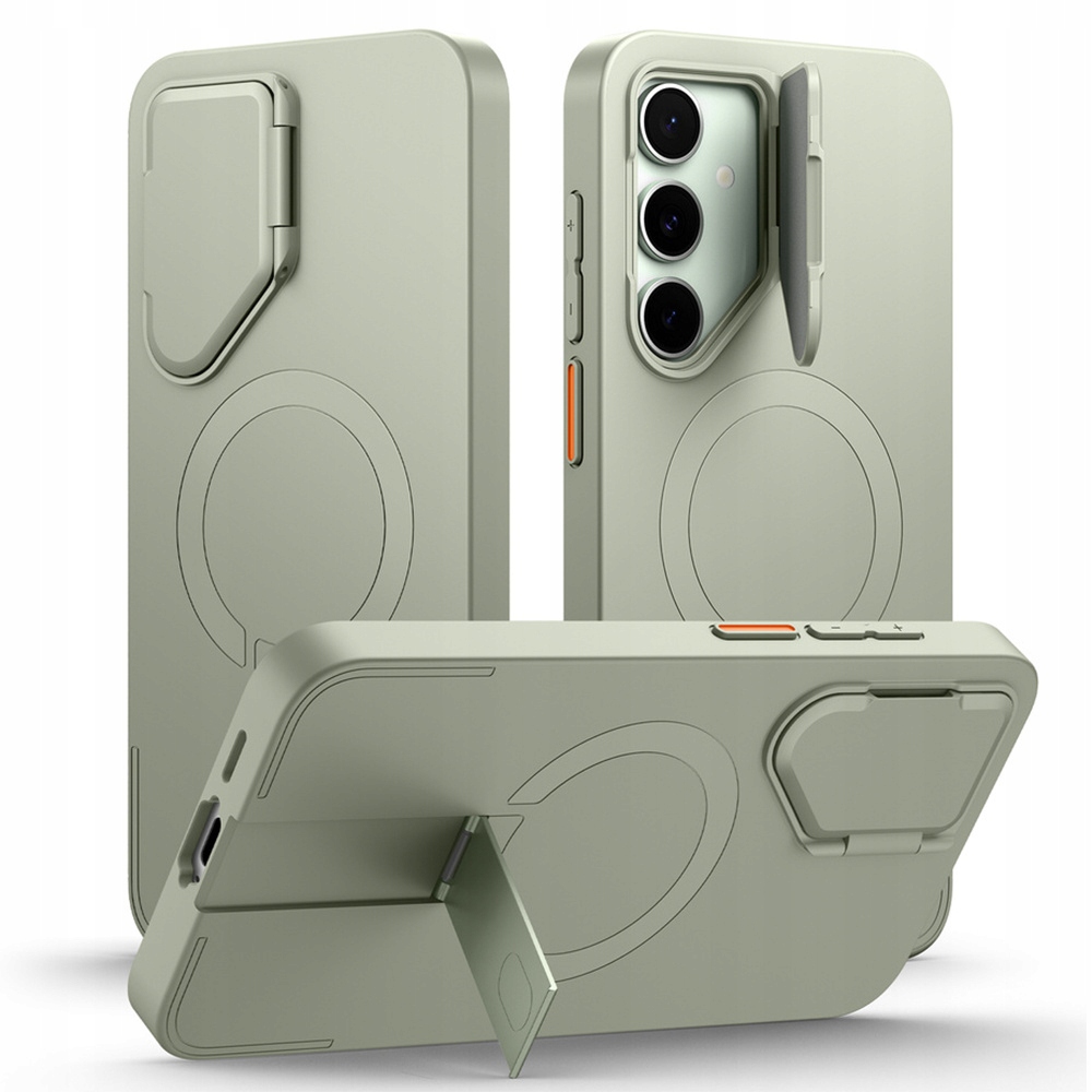 Pouzdro Suritch pro Galaxy S24 Fe, ochrana fotoaparátu, stojánek na pouzdro MagSafe