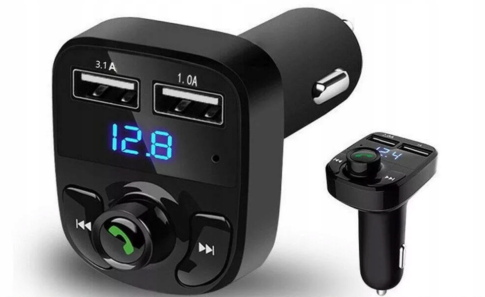 

Transmiter Bluetooth Fm MP3 Sd Ładowarka 2xUSB