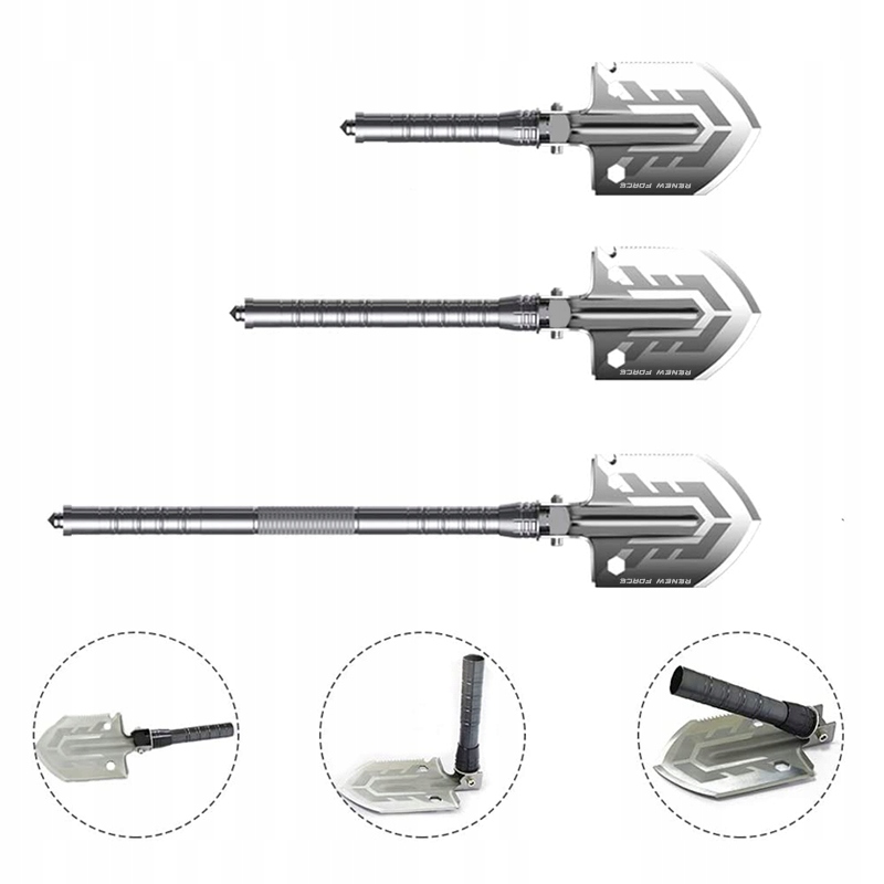 SAPERKA WIELOFUNKCYJNA PODKŁADY ZESTAW TURYSTYCZNY DO AUTA PREZENT DLA MĘŻA Rodzaj składane