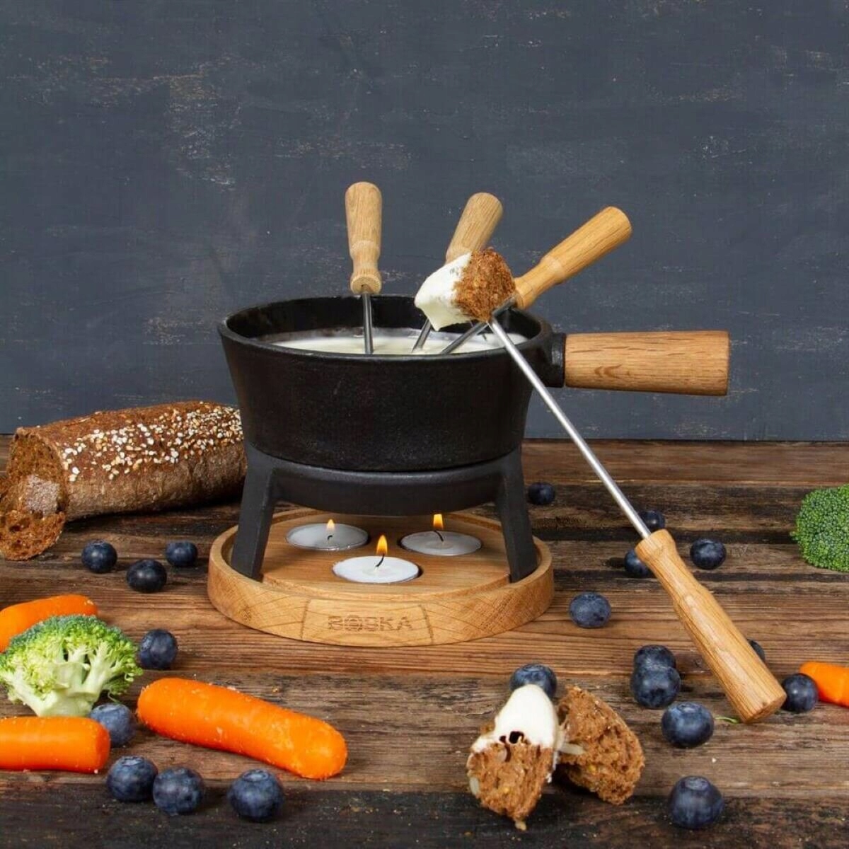 Zestaw do fondue BOSKA PRO S Czarny 0.7L Seria Pro S