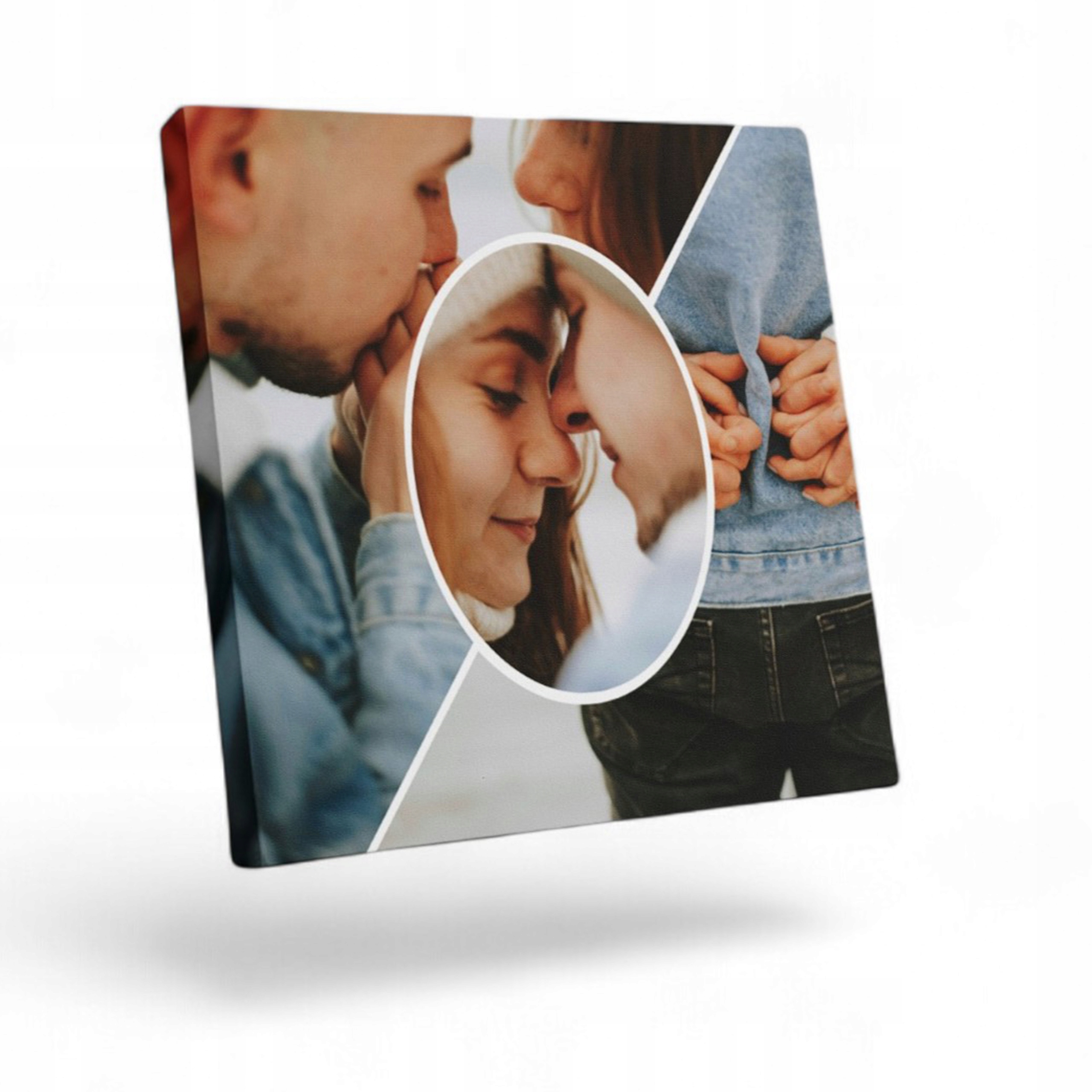 FOTO-obraz na plátně Vaše fotografie 60x60 Koláže Kreator Vzor S 3 Fotkami