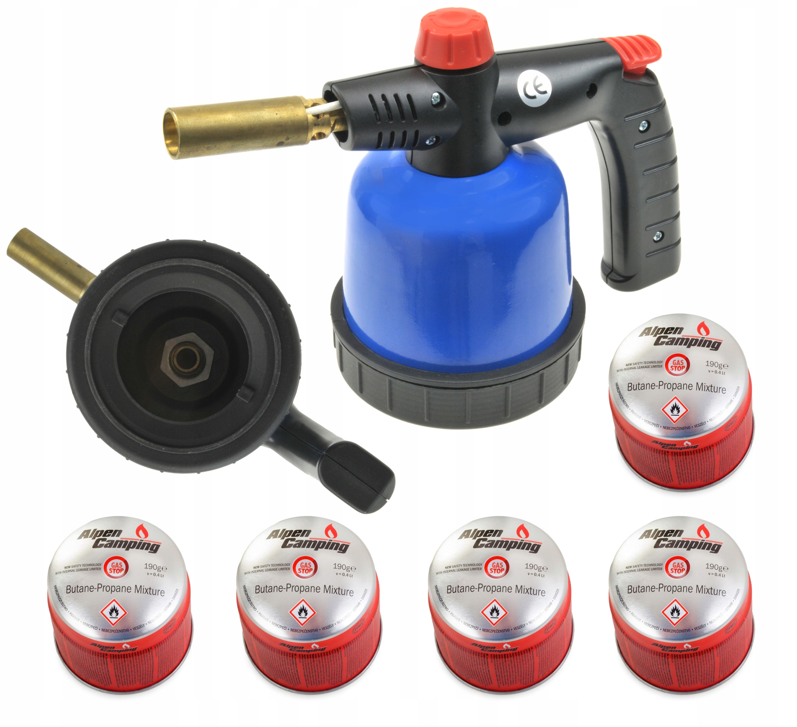 

Lampa Lutownicza Z Zapłonem Piezo 5 Naboje Z Gazem