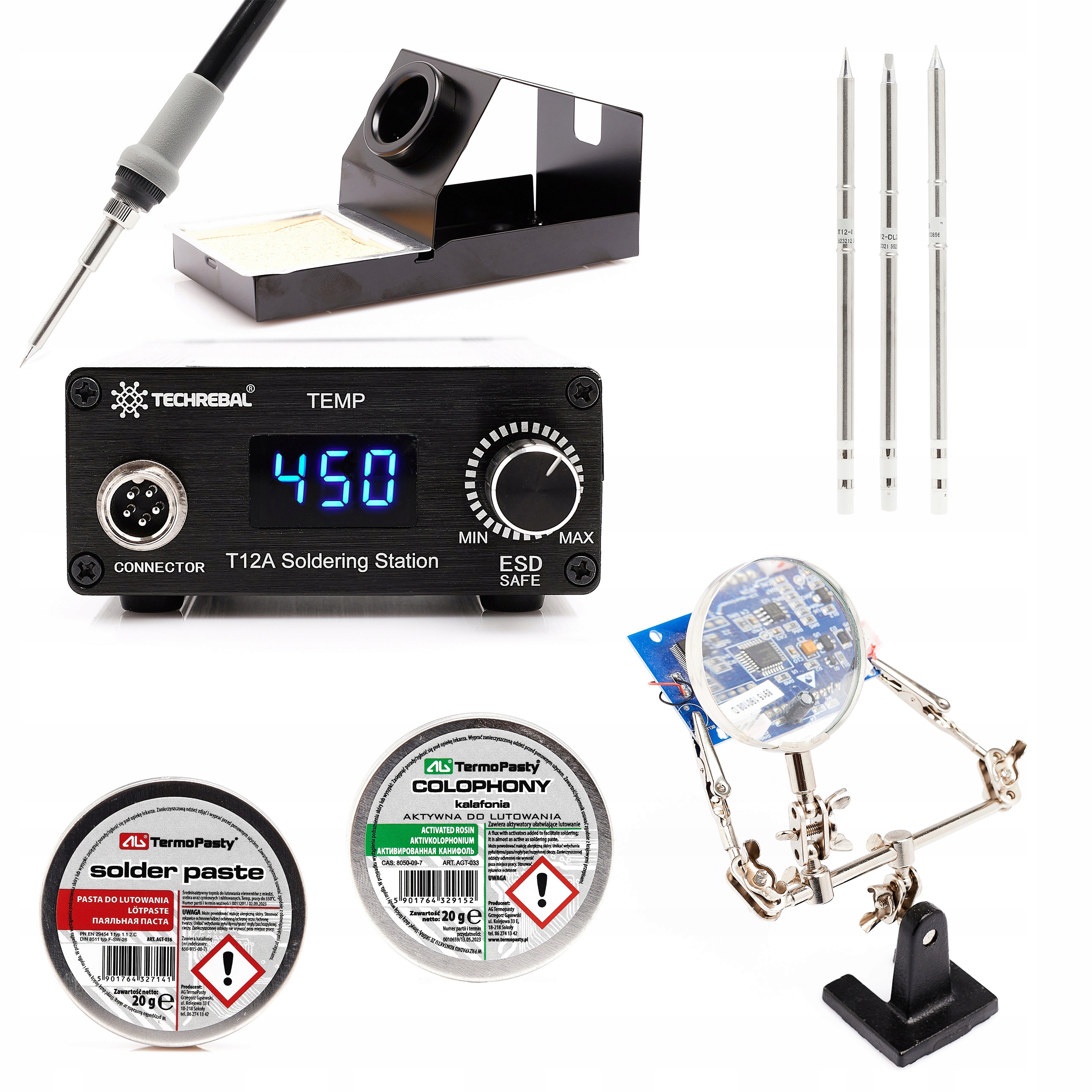 STACJA LUTOWNICZA GROT T12A 75W + AKCESORIA