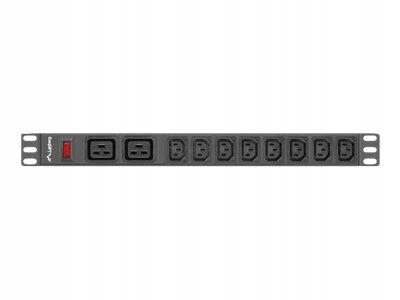 Lanberg power distribution unit Pdu 19 1U 16A 2x C19 8x Iec C13 sockets 2m