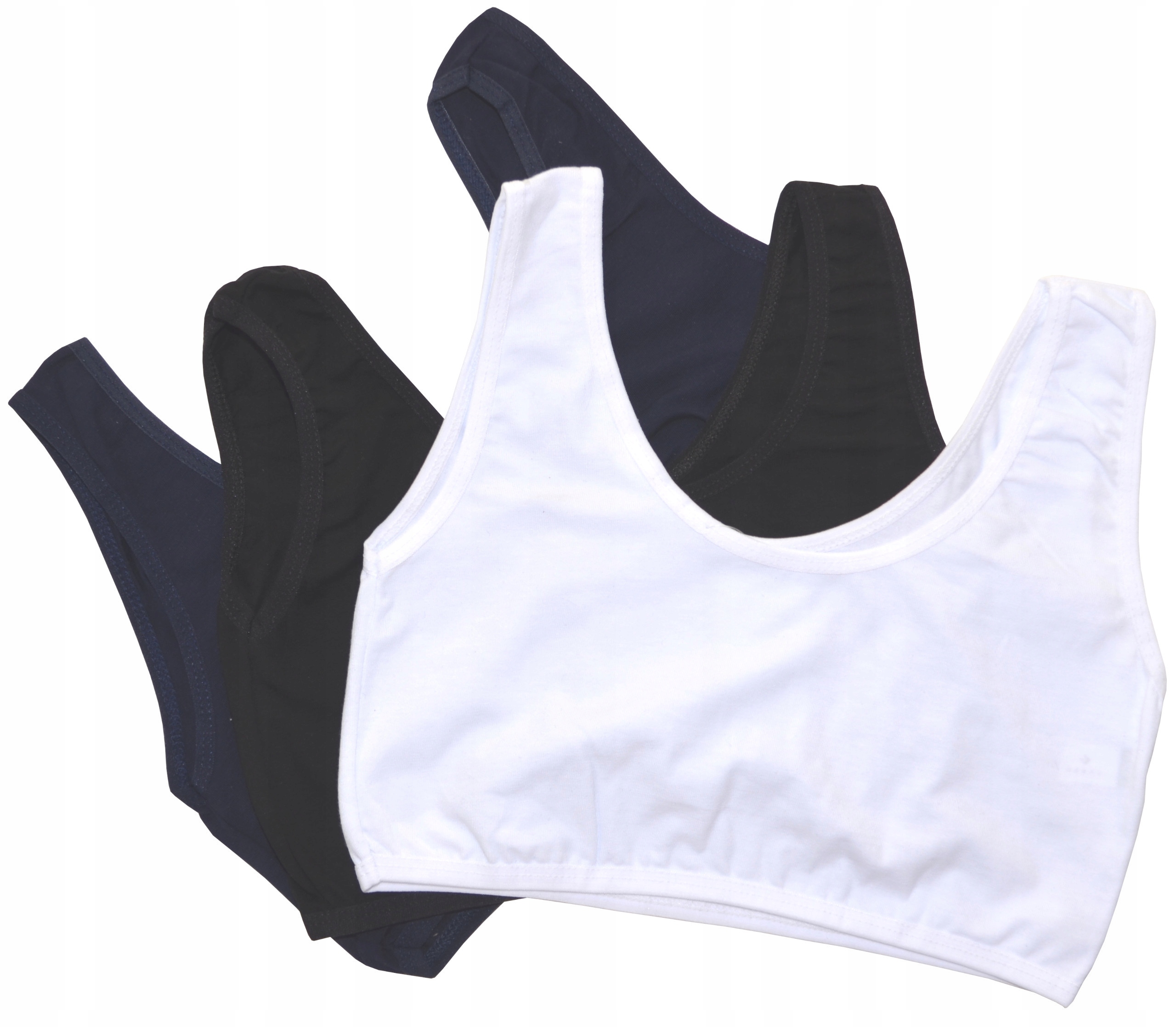 

Polski bawełniany top stanik 3szt. 11 12 13 lat