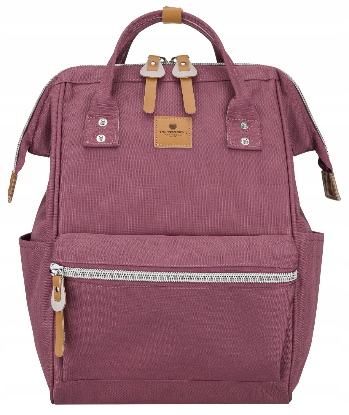 Plecak damski na laptopa miejski z portem Usb sportowy szkolny Peterson