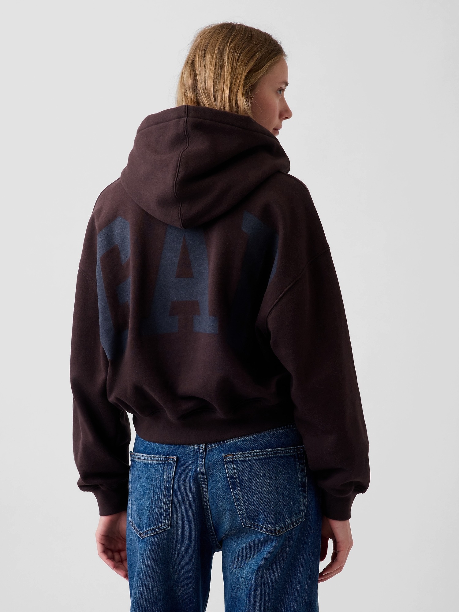 Gap Crop mikina VintageSoft s logem