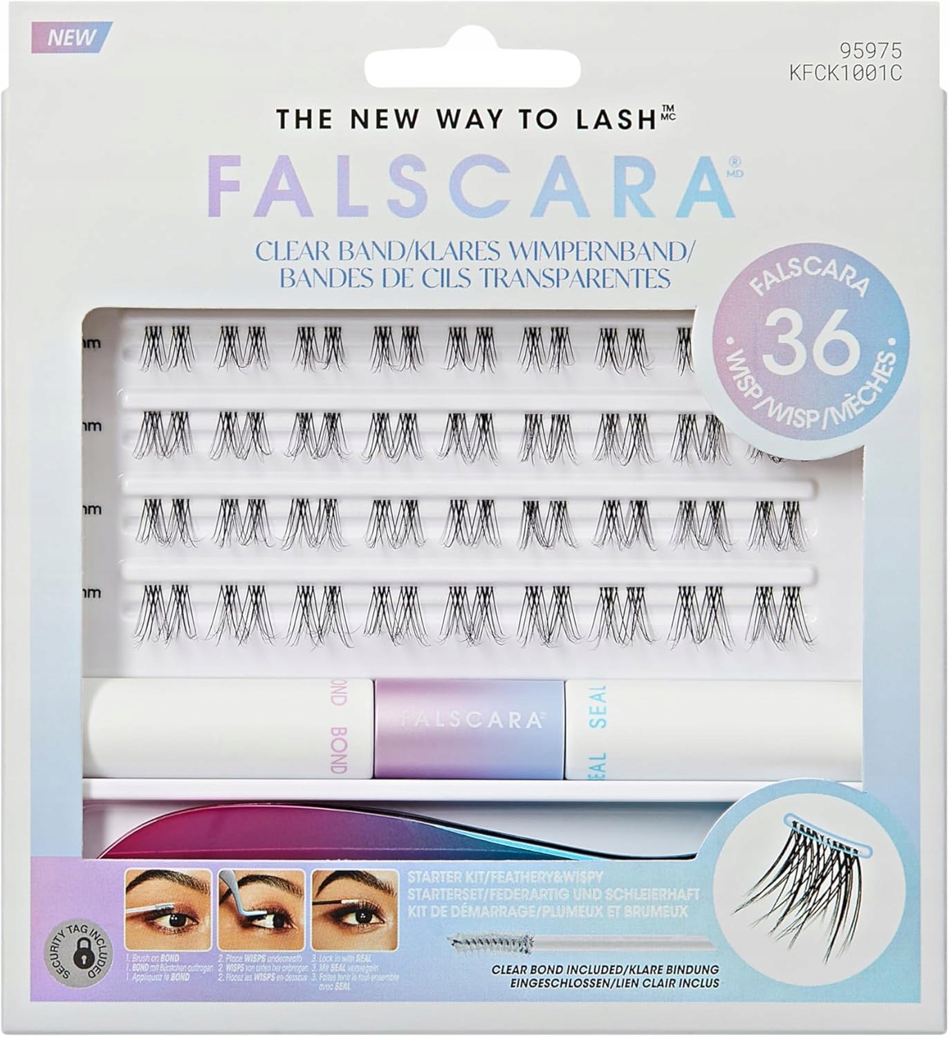 Kiss Falscara Zestaw do przedłużania rzęs