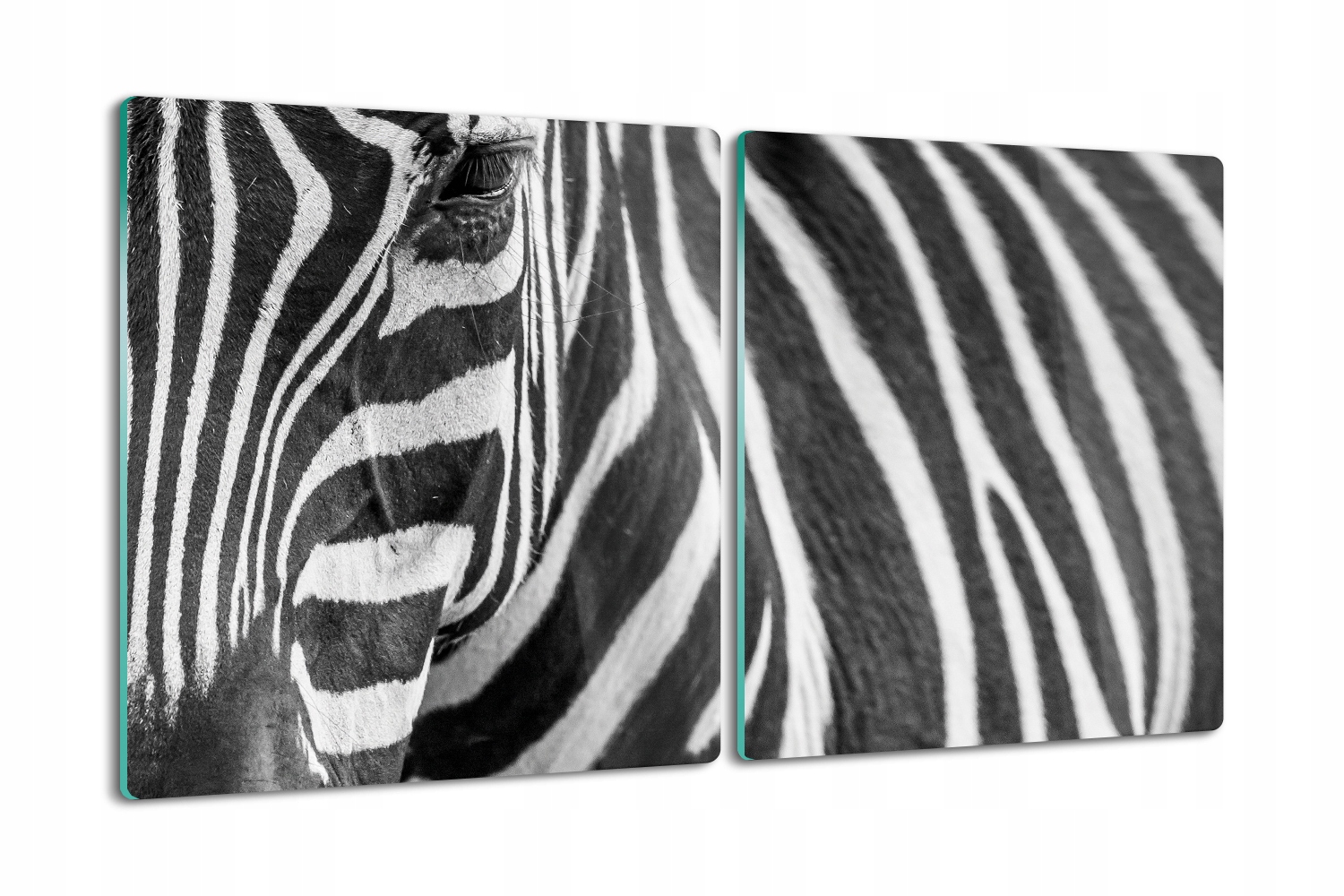 Kuchyňská deska Vál z tvrzeného skla 2x40x52 Zebra pruhy oko