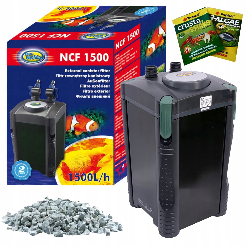 Levně Vnější filtr kelímkový Aqua Nova NCF-1500 akvárium do 500l Dárek