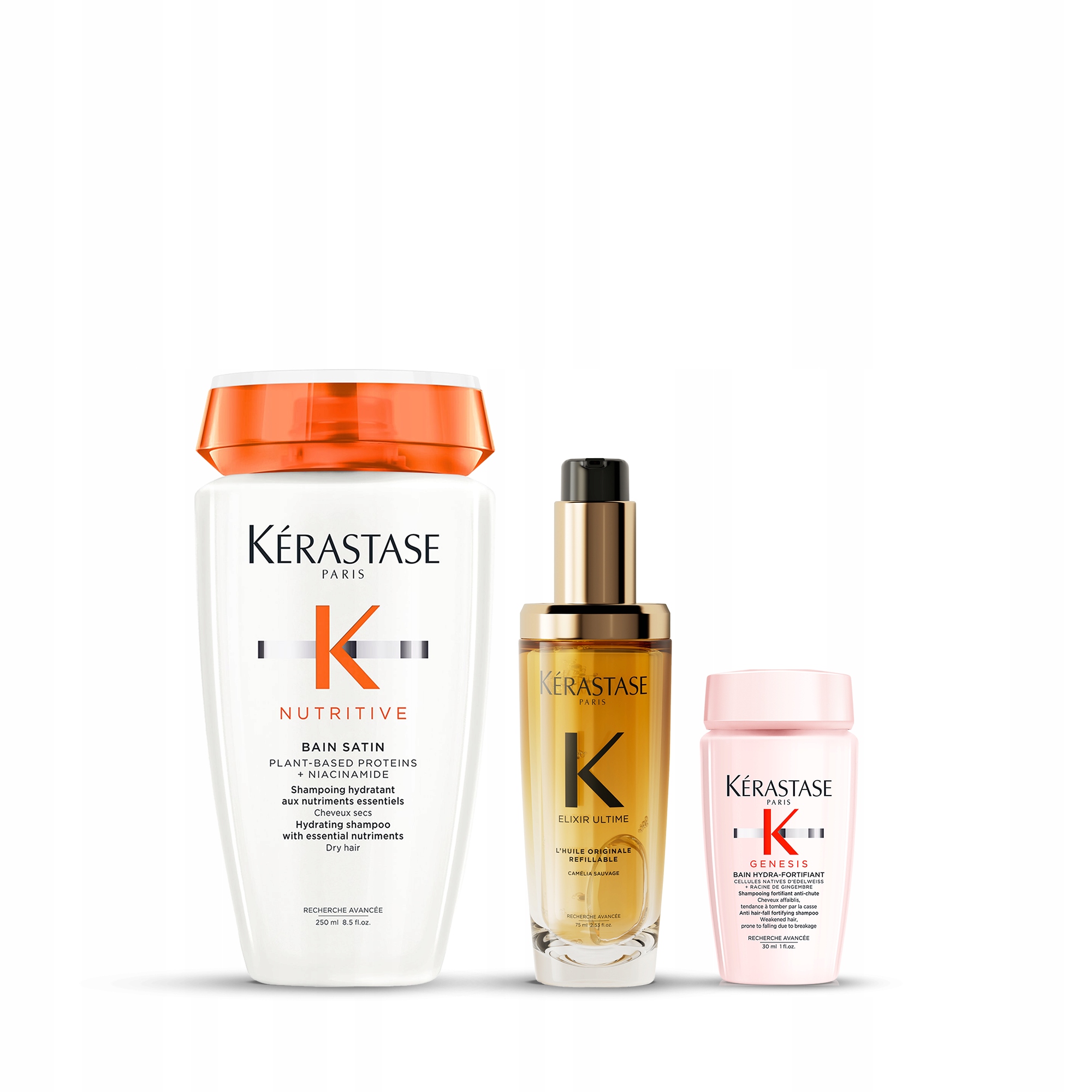 Nutritive Bain Satin + Elixir Ultime + mini Genesis – zestaw