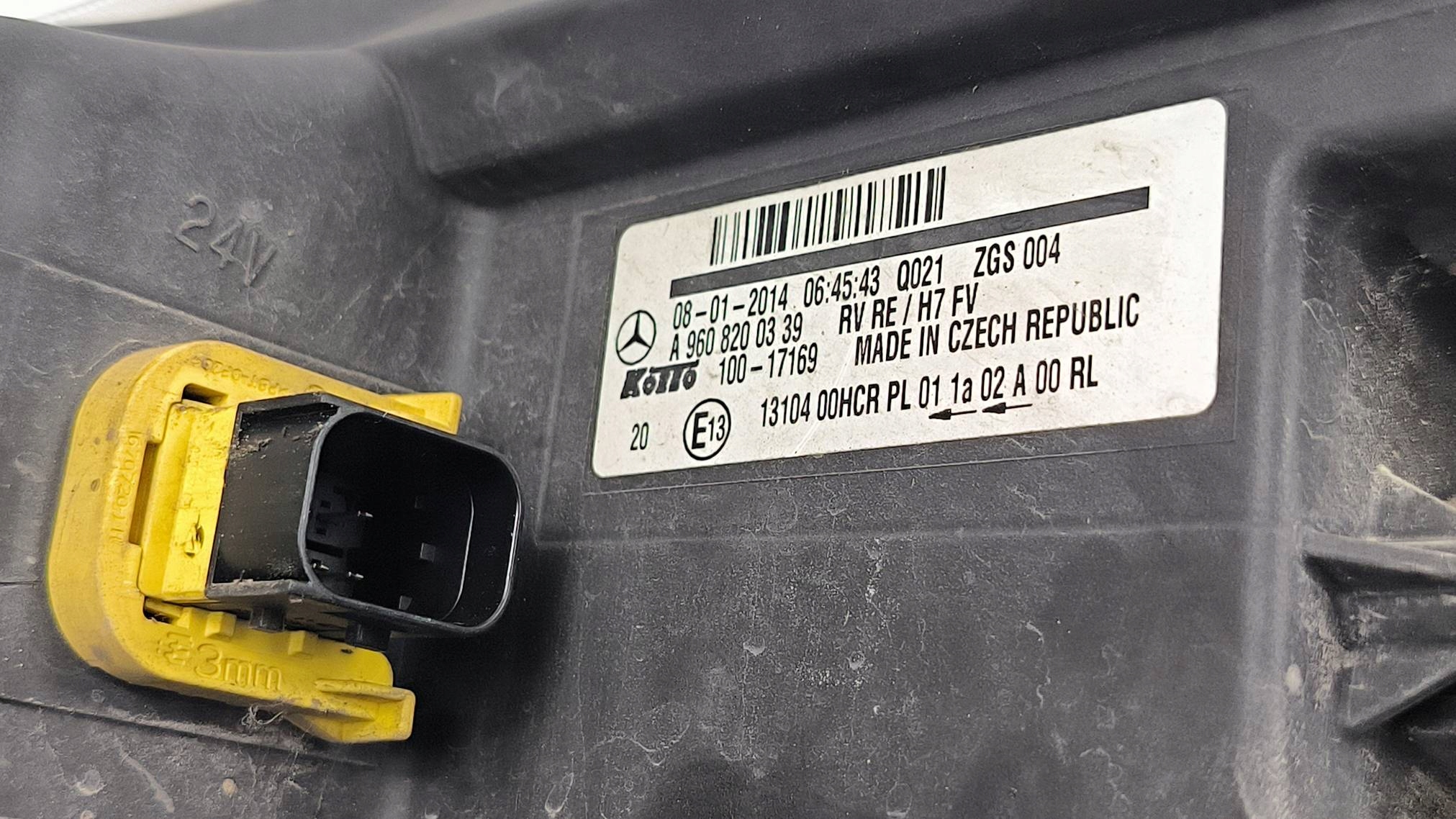 light right front EU A9608200339 Mercedes-BENZ ACTROS MP4 1845