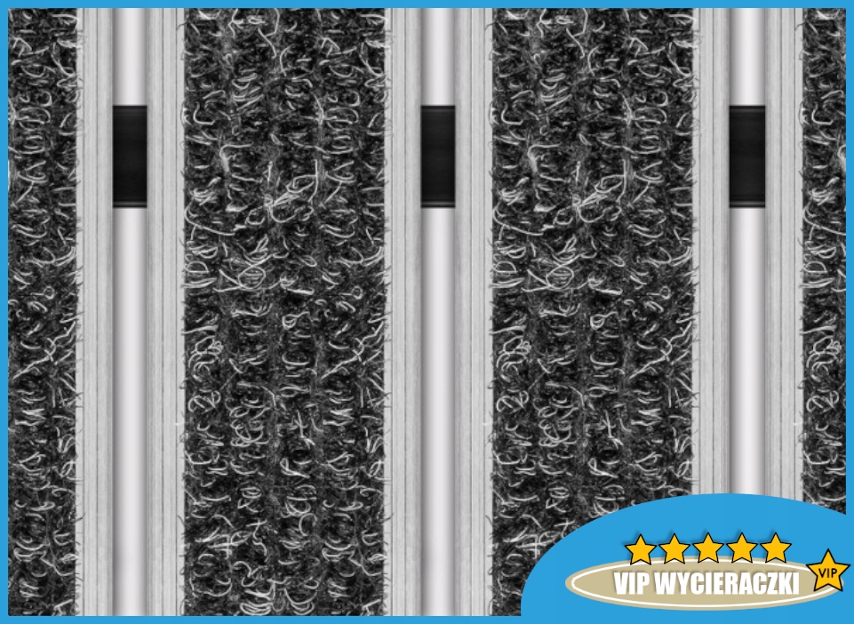 WYCIERACZKA POD DRZWI ZEWNĘTRZNA ALUMINIOWA - *PREMIUM* RYPS 12mm 75x50 Rodzaj gotowa