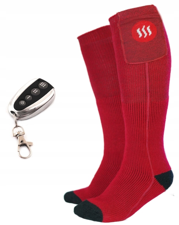 Ogrzewane skarpety z pilotem czerwone Glovii GQ3 41-46