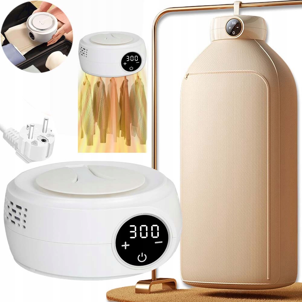 Elektrická Tichá Skládací Sušák Na Prádlo S Časovou Funkcí 600 W