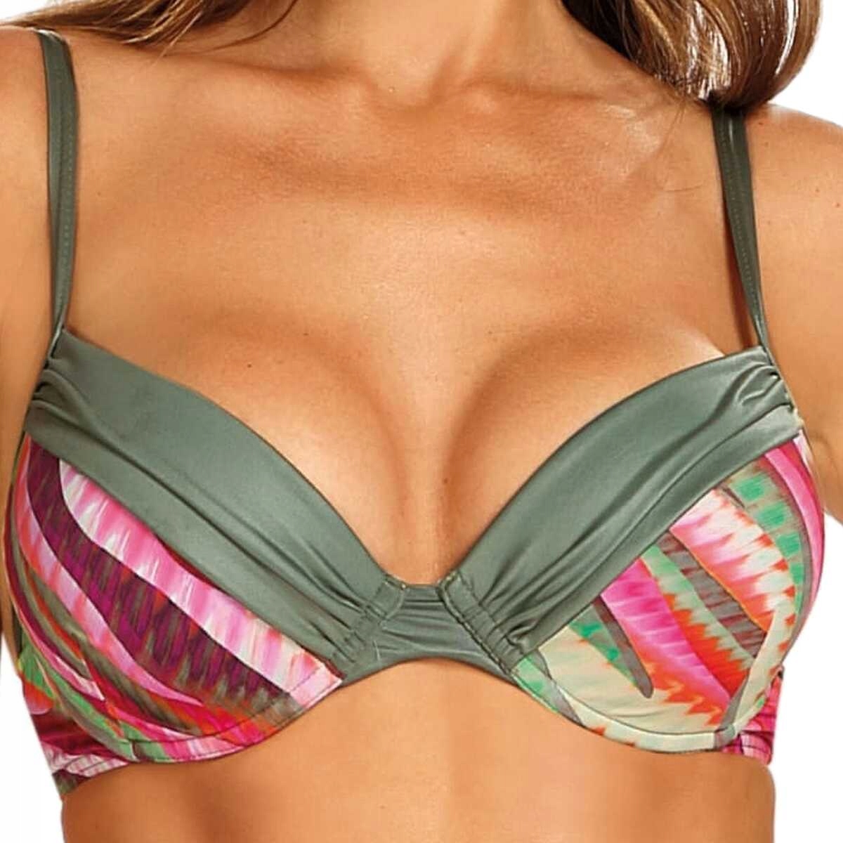 Feba Plavková podprsenka Fg 21/880/24 zelená 70D