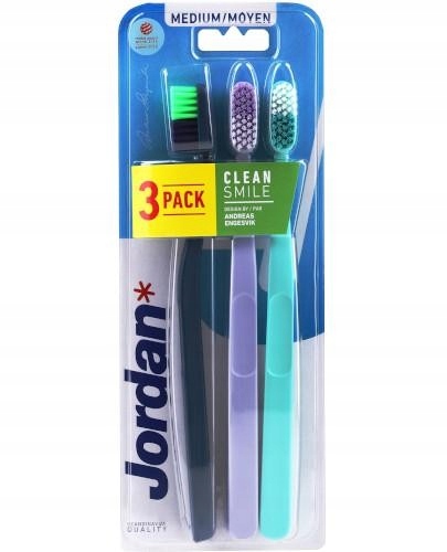 

Jordan Clean Smile Medium szczoteczka do zębów 3sz