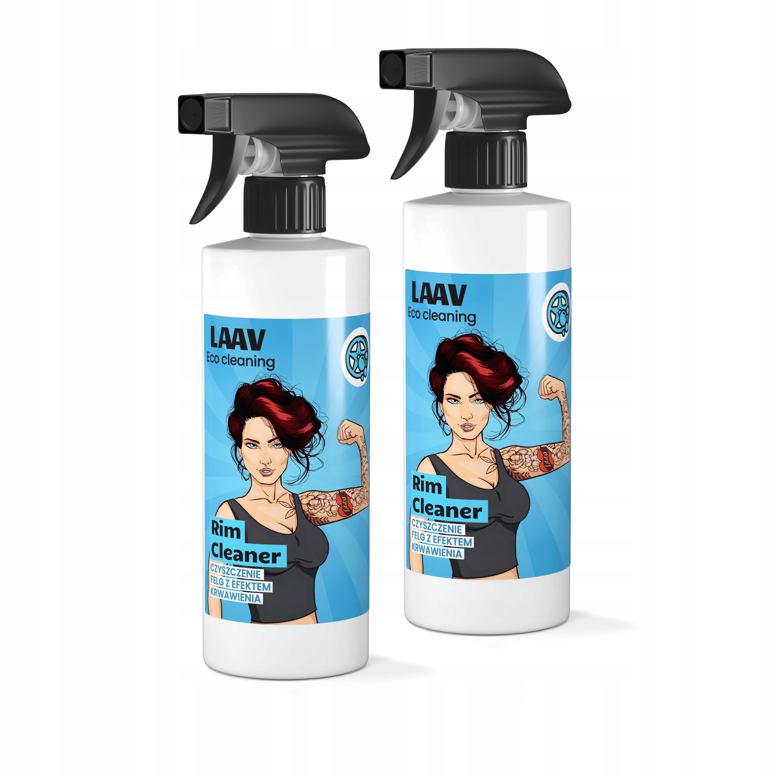 CZYSZCZENIE mycie FELG bez szorowania EFEKT KRWAWIENIA płyn LAAV 500 ml