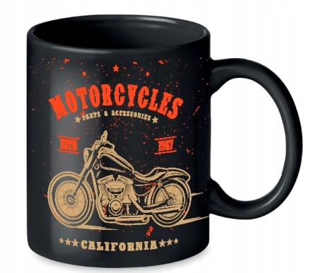 

Czarny Kubek motocyklisty Motor Chopper Cruiser