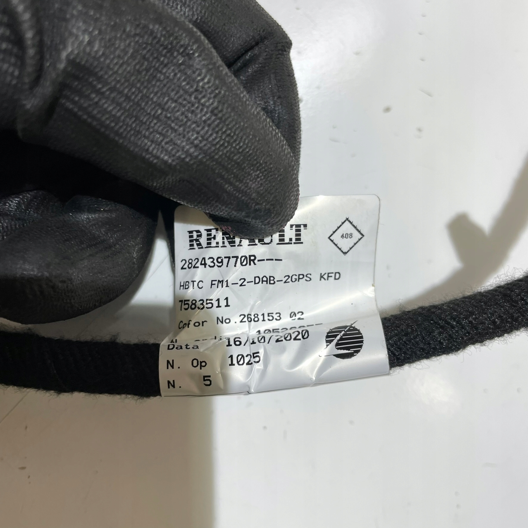 RENAULT TALISMAN LIFT BUNDLE ANTENY GPS 282439770R