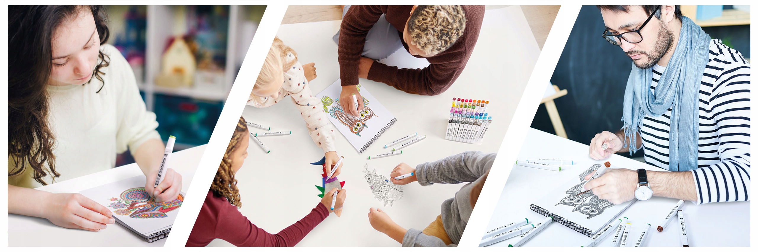 Markery alkoholowe RAWMARK Basic Line 60 sztuk Marka Rawmark