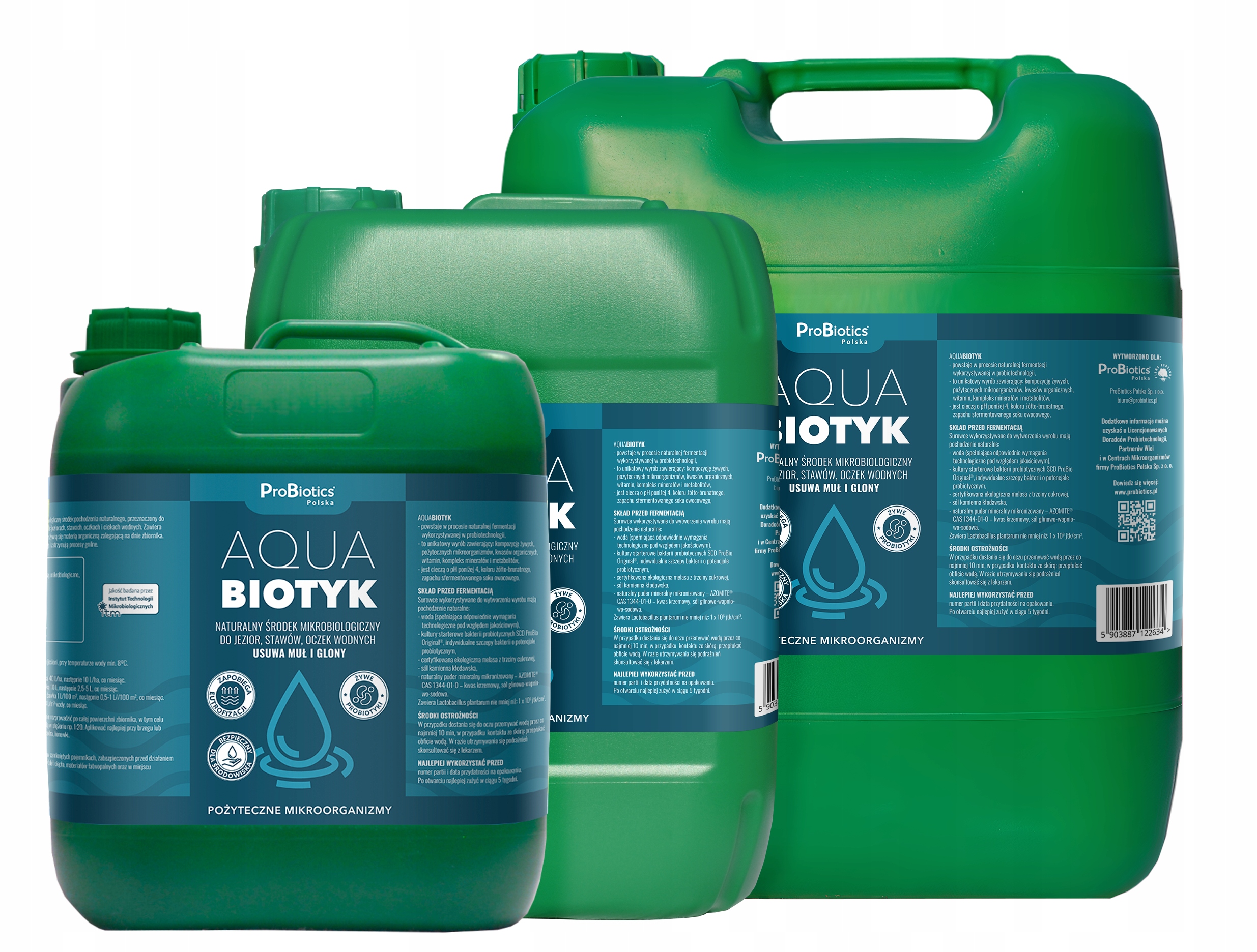 Usuwa muł, glony, osad ze stawu i oczka - 10L Kod producenta brak