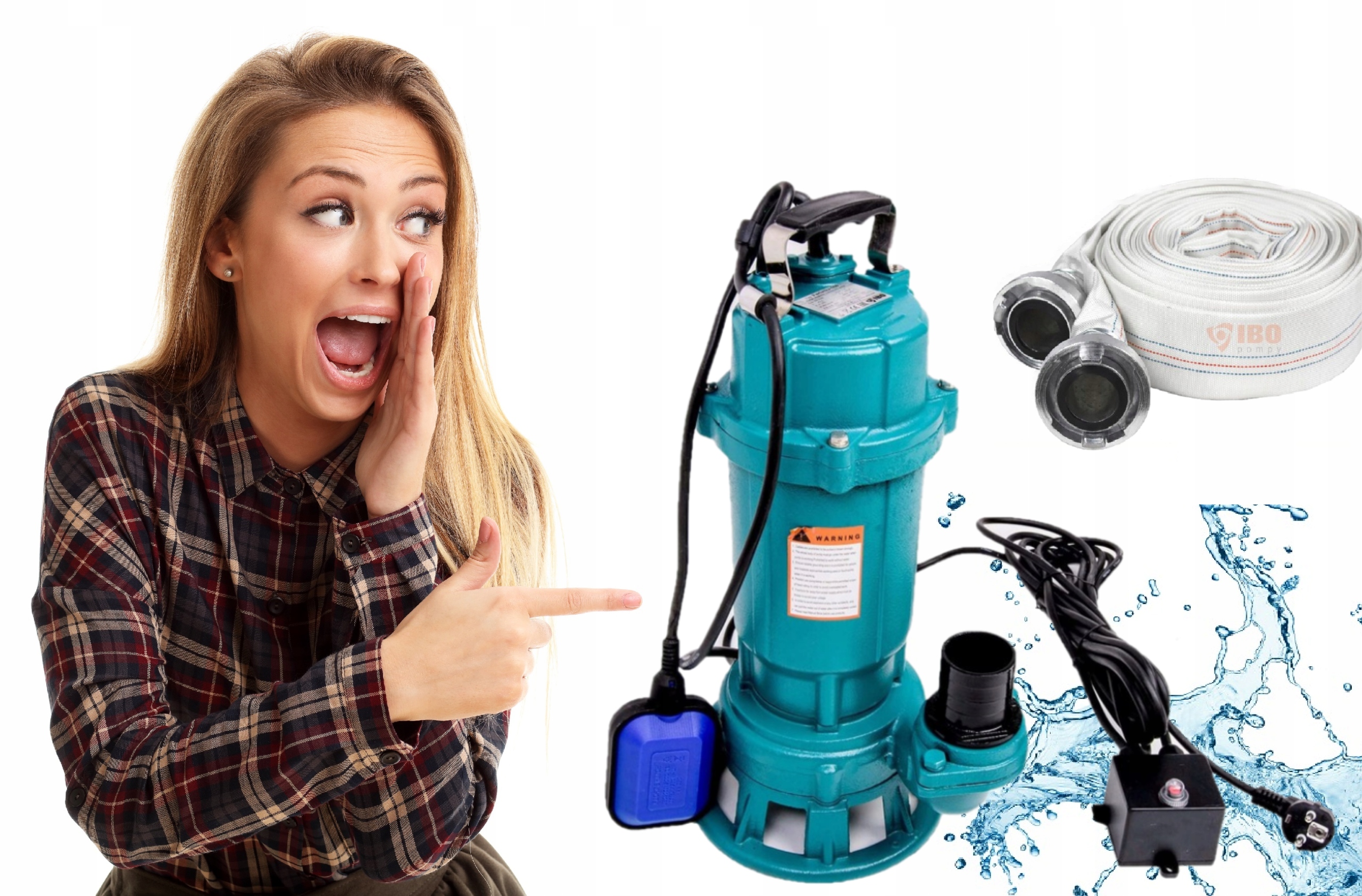 Ibo Ponorná Pumpa 1100 Do Žumpy Hadica