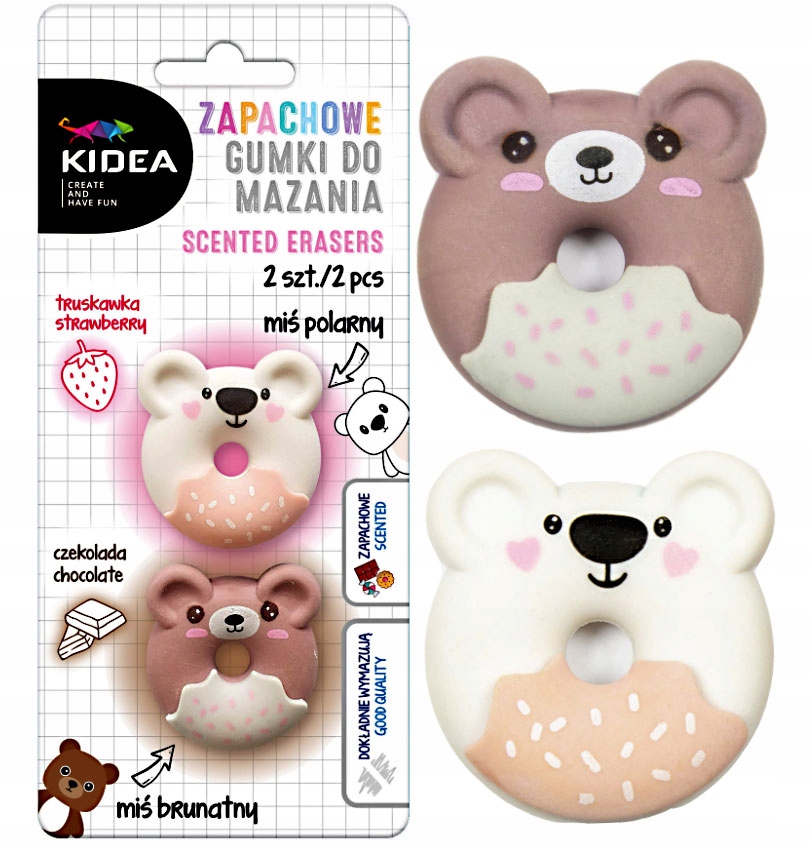 

2 x Zapachowa Gumka Do Mazania Kidea Panda i Koala