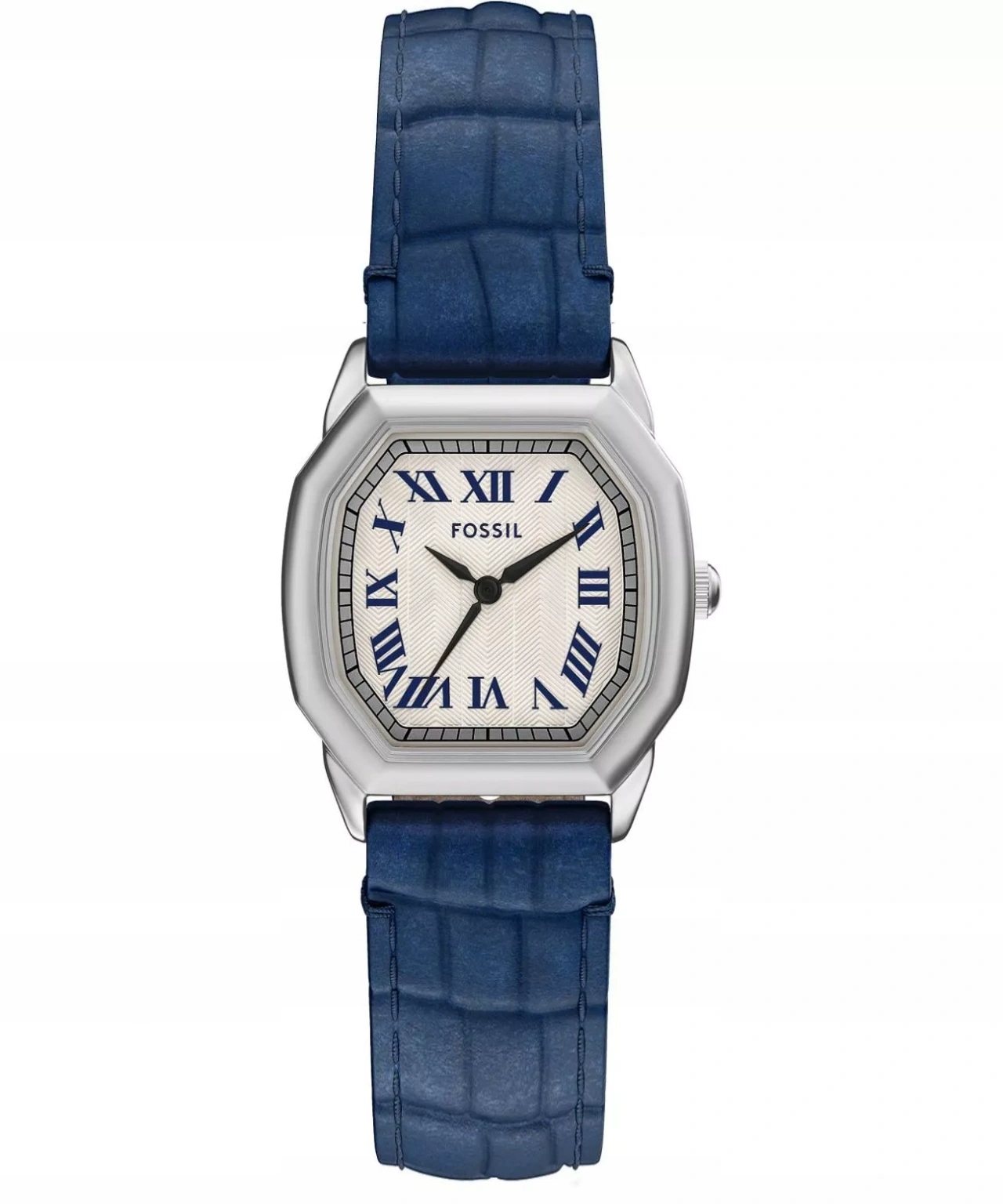 Dámské Hodinky Fossil ES5425 Harlow Tmavě Modré Barvy S Elegantním Retro Řemínkem