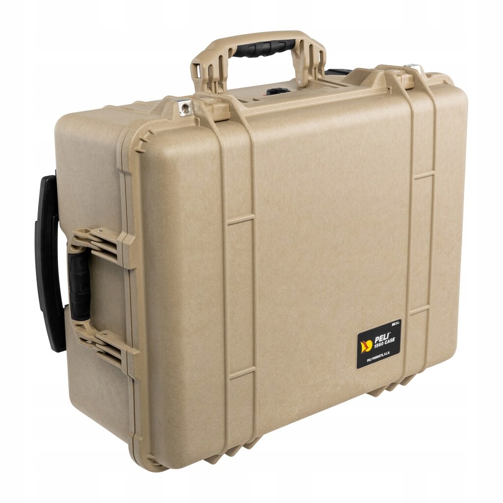 Case Peli 1560 písková kufrová krabička s modulární houbičkou