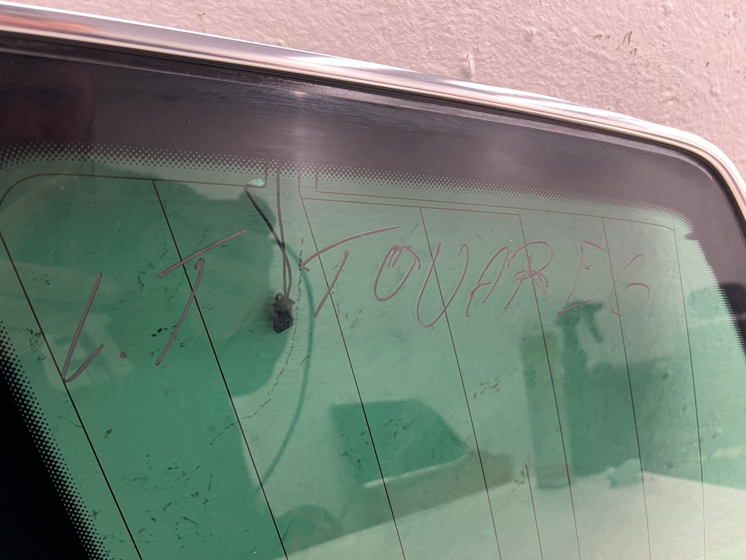 VW TOUAREG und 7L fenster karoserie links hinten 7L6845297