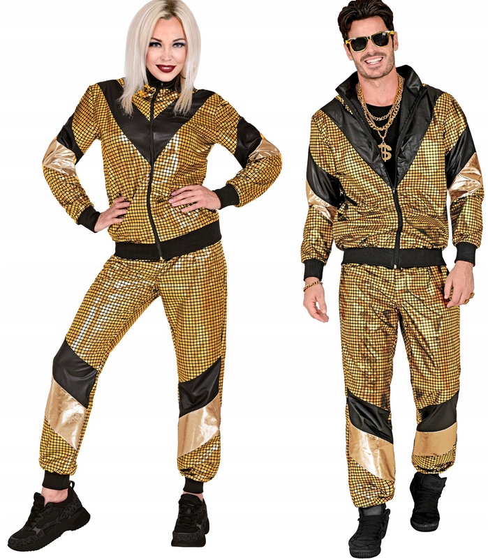 Kostým Teplákovka Zlatý Léta 70 80 Disco Převlek Karneval Bal M 21962 Widmann