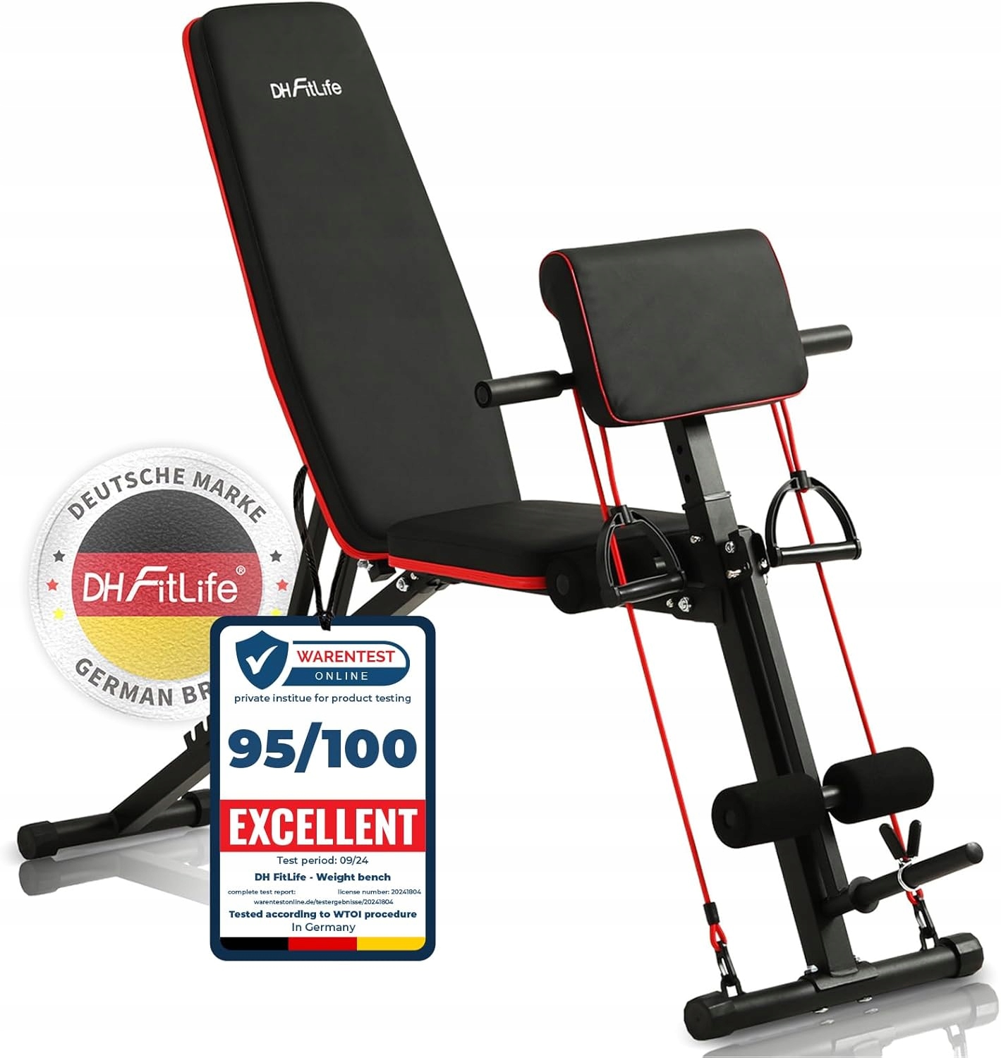 Dh FitLife Nastavitelná skládací tréninková lavice 200 kg Fitness