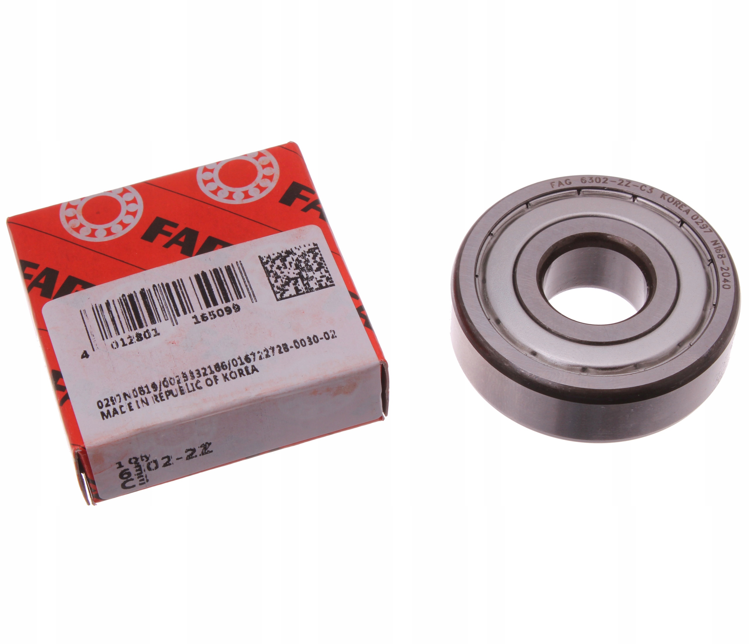 

Łożysko Fag 6302 Zz C3 Koła Przód Tył Wsk 125 Wfm