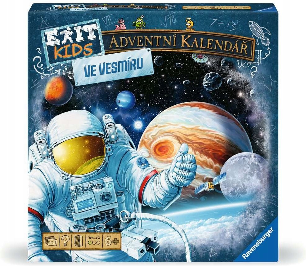 Ravensburger Exit Kids Adventní kalendář: Ve vesmíru