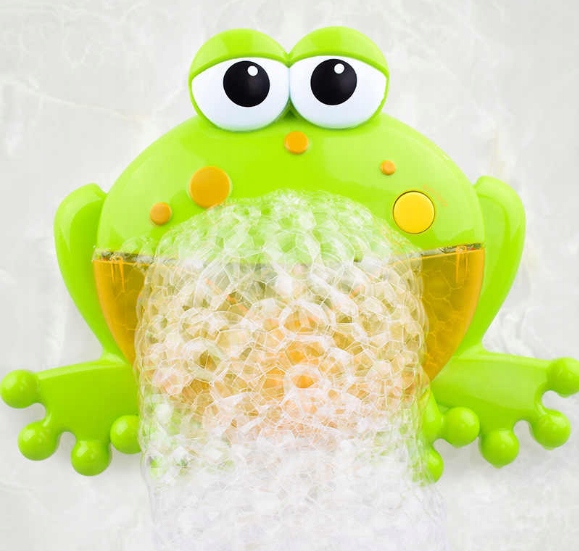 ŻABA ZABAWKA DO KĄPIELI DO ROBIENIA PIANY GRA MELODIE Materiał drewno