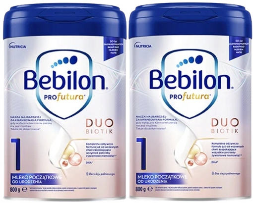 BEBILON PROfutura DUOBIOTIK 1 mleko początkowe od urodzenia 2x800 g