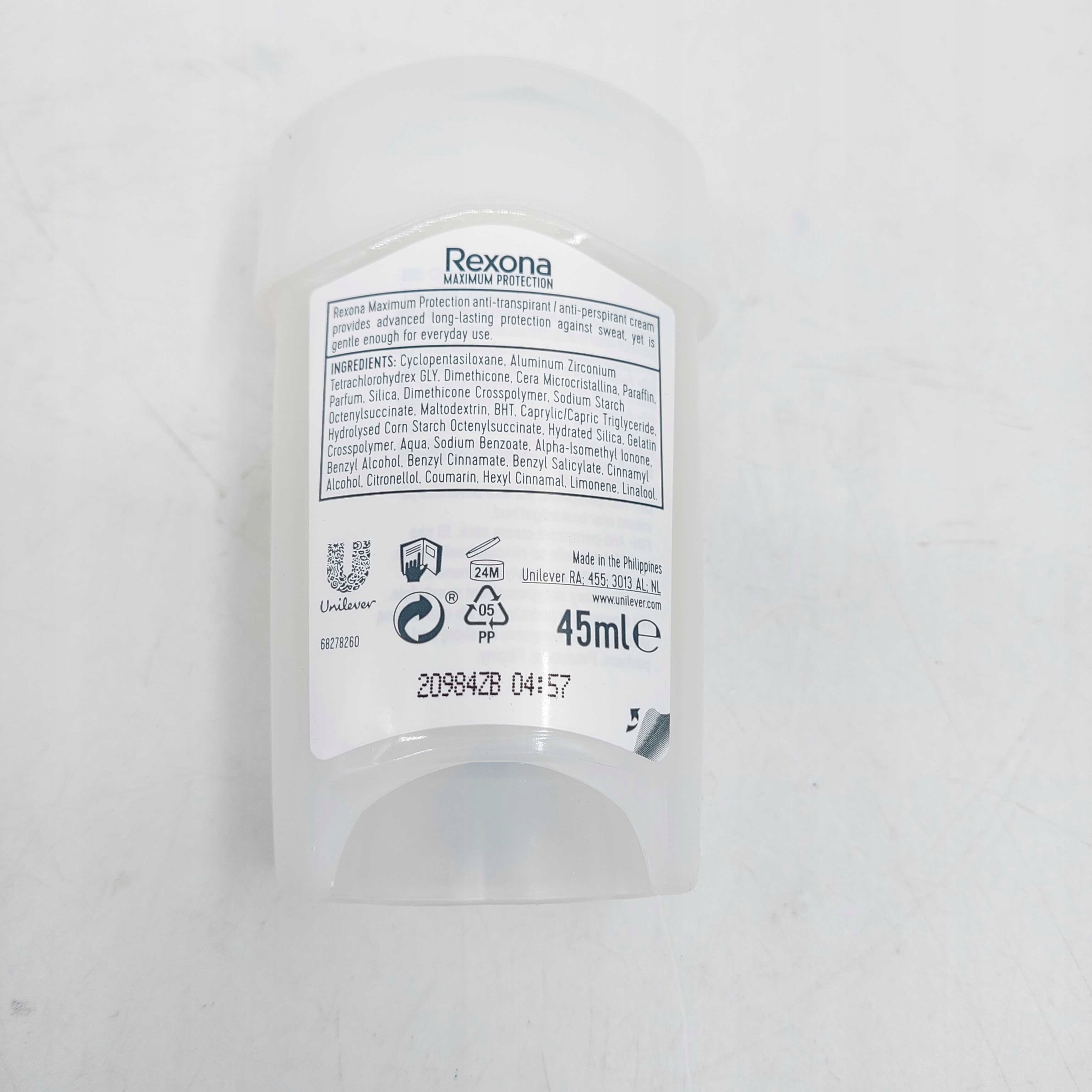 Rexona Solidní deodorant Woman Maximum Protection Sensitive Dry Objem: 45