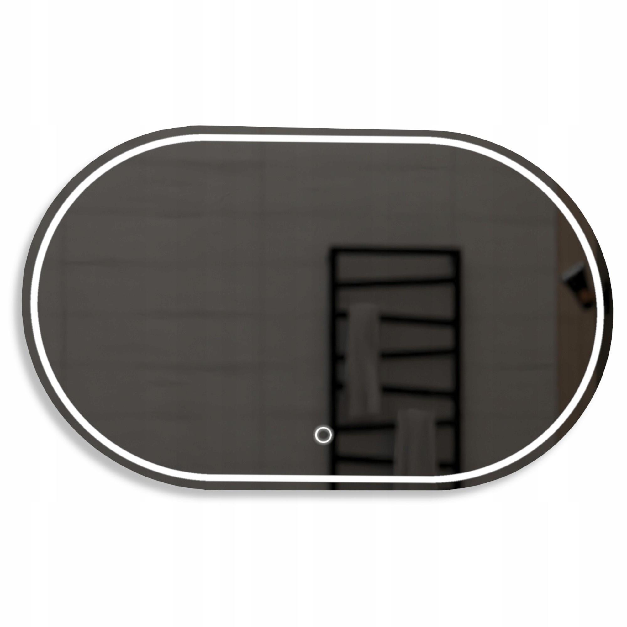 Zaoblené Led zrkadlo s dotykom Palermo 140 x 60 cm