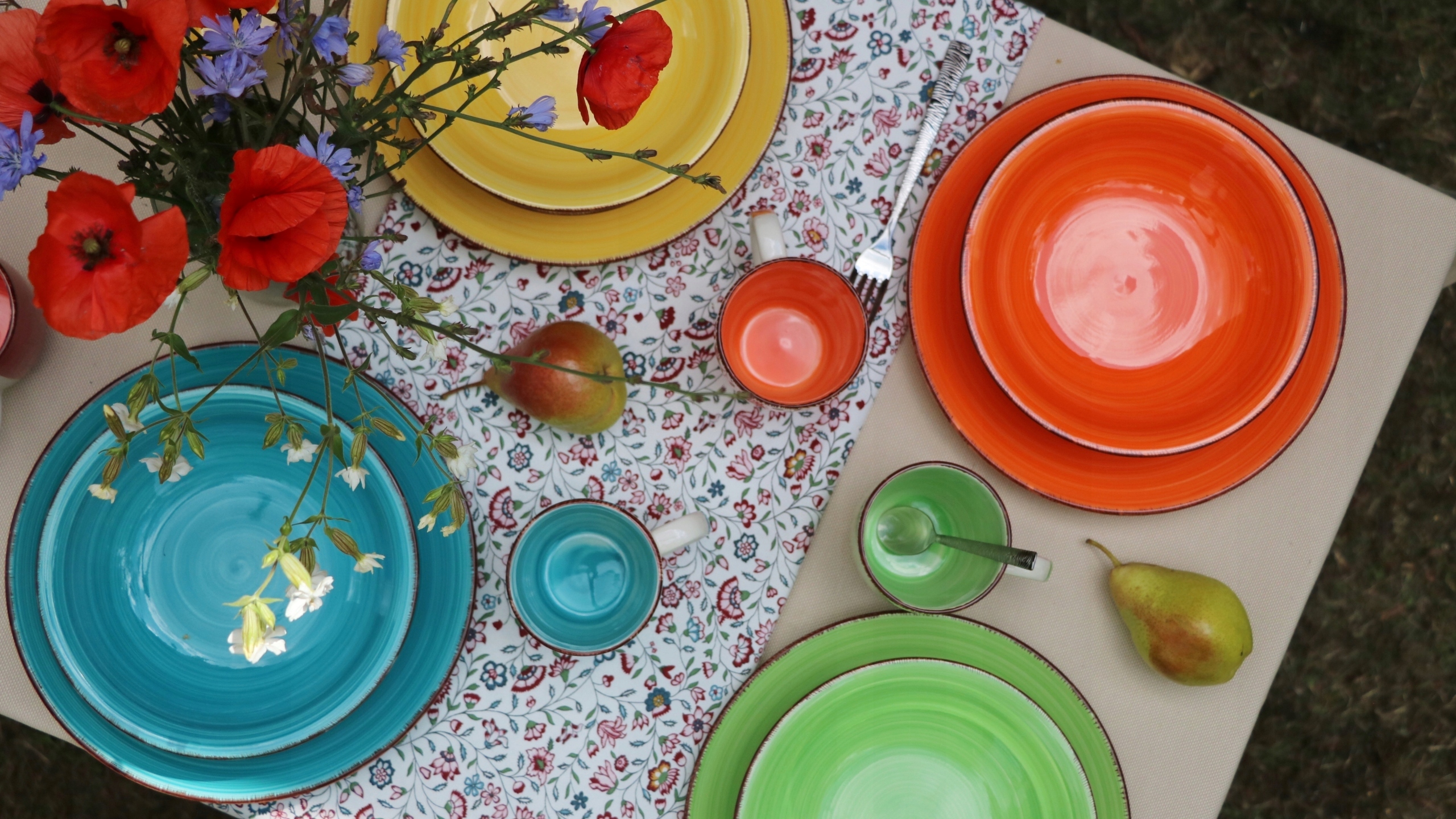 TALERZE MISKI DO ZUPY OBIADOWE ZESTAW DLA 6 OSÓB Kolor wielokolorowy