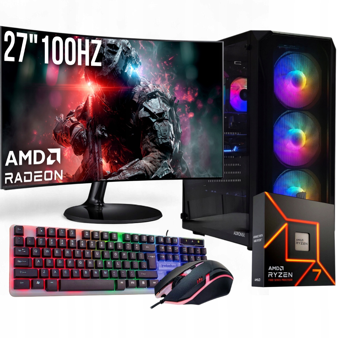 Herná Súprava Hunter R7 9700X/32GB/RX9060XT/1TB SSD/W11/27" 100 Hz