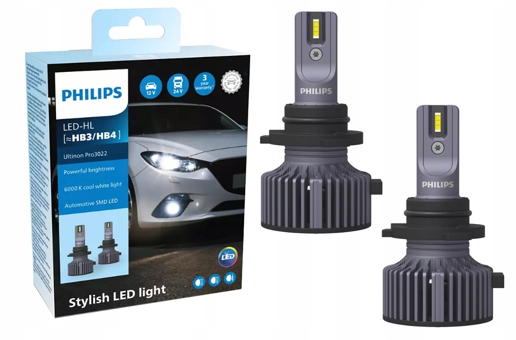 

Żarówki Led HB3 HB4 Philips Ultinon PRO3022 6000K